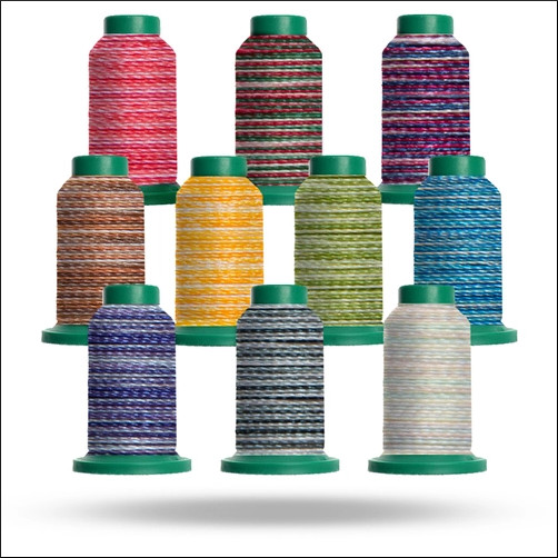  Isacord Embroidery Thread Variegated (9916 Rainbow) : Arts,  Crafts & Sewing